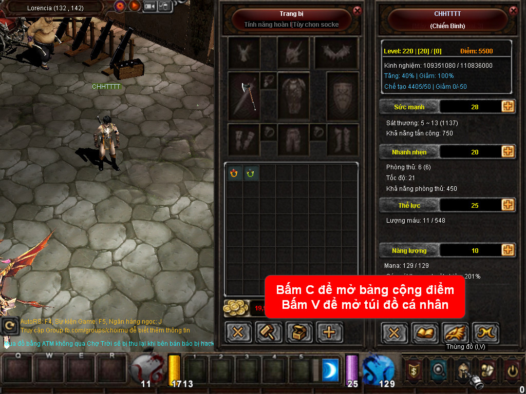 Chức năng chính của Game MU Đại Long